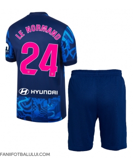 Atletico Madrid Robin Le Normand #24 Echipament de Fotbal Replică 2024-25 Copii Treilea (+ Șorturi)
